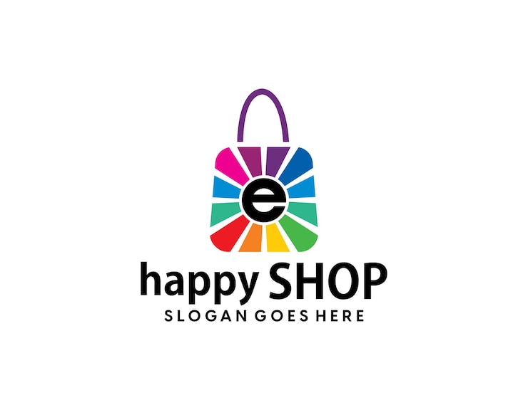 Vector diseños de logotipos de tiendas en línea concepto vector diseños de logotipos de tiendas en línea