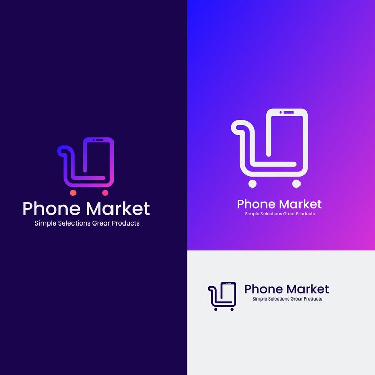 Vector diseños de logotipos de tiendas en línea plantilla ilustración gráfica vectorial de carrito de compras y bolsa de la tienda combina