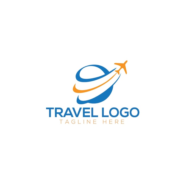 los diseños de logotipos de travel world son simples