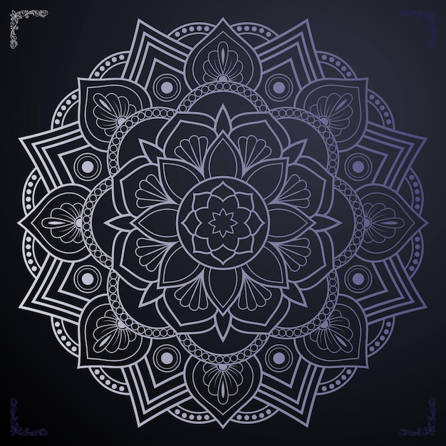 diseños de mandala decorativos vectoriales en oro y negro