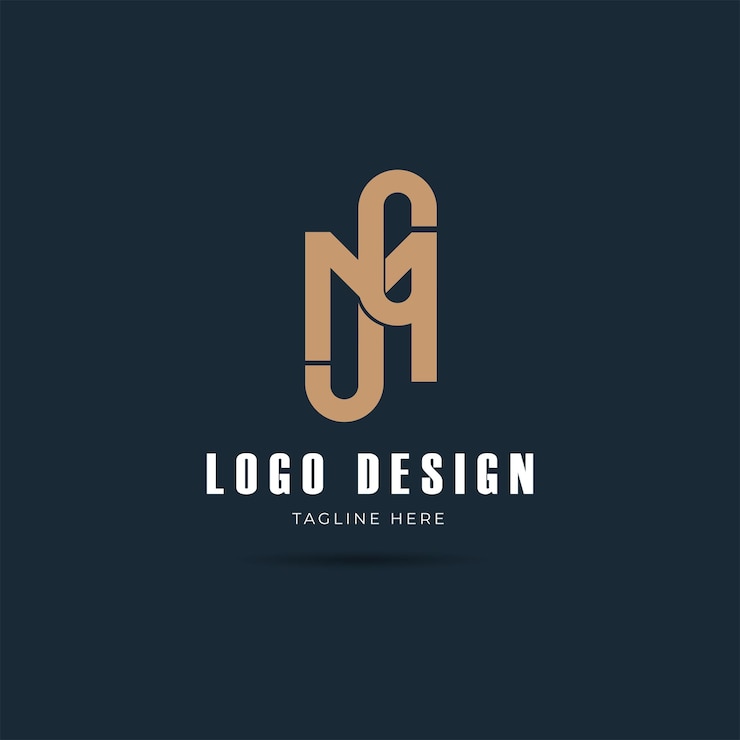 Vector diseños minimalistas diseños planos de letras iniciales.