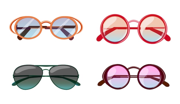Diseños de moda de gafas de sol de verano de dibujos animados Anteojos modernos y coloridos para protegerse del clima soleado