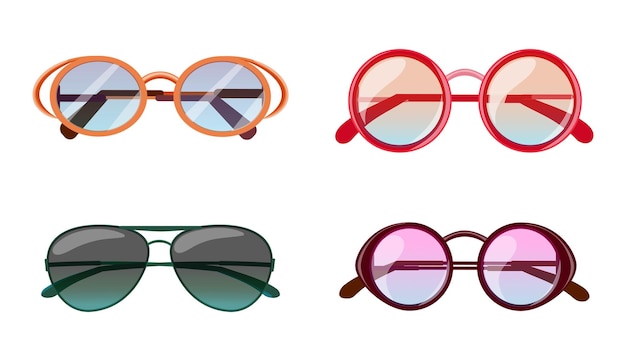 Diseños de moda de gafas de sol de verano de dibujos animados anteojos modernos y coloridos para protegerse del clima soleado