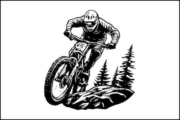 Diseños de motocicletas antiguas y siluetas de puesta de sol