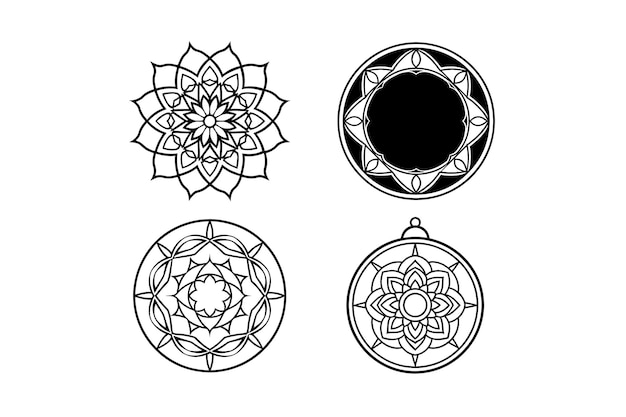Diseños de patrones geométricos de Mandala