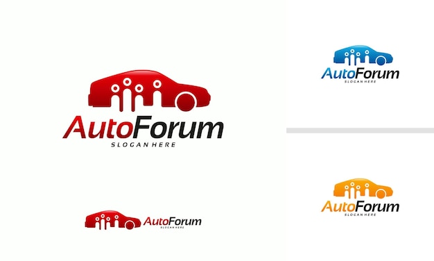 Diseños de plantillas de logotipos de grupo automotriz, logotipo de automóvil automotriz