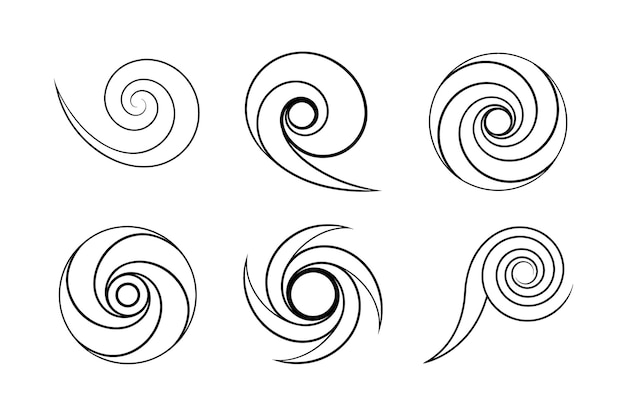 Diseños de remolinos en espiral