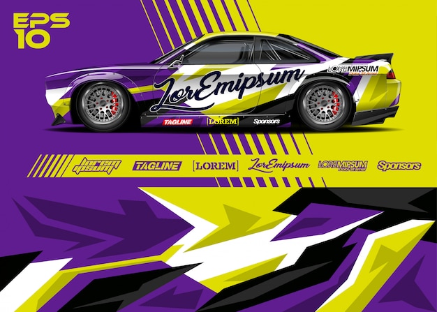 Diseños de rotulación de autos deportivos