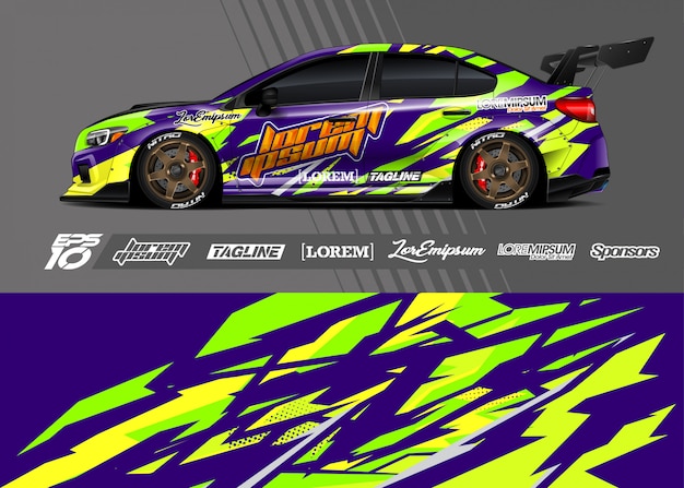 Diseños de rotulación de autos deportivos
