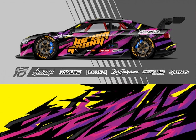 Diseños de rotulación de autos deportivos