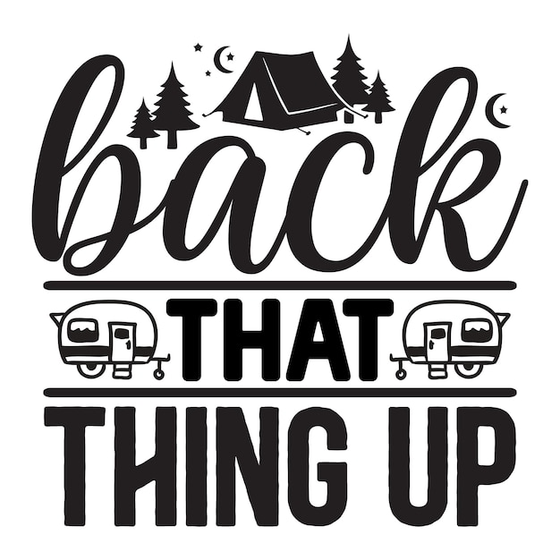 Diseños SVG de acampada