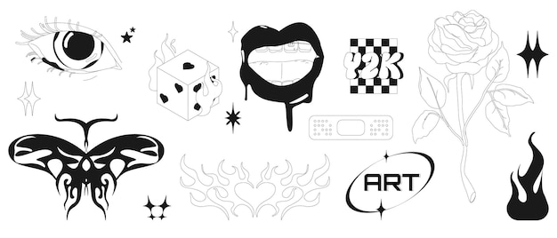Diseños de tatuajes en blanco y negro