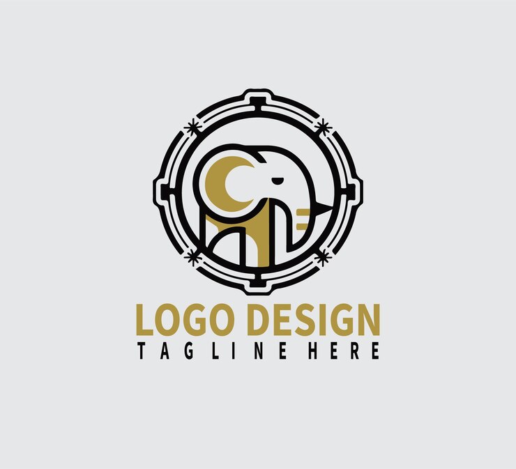 Diseños únicos de las letras del logotipo