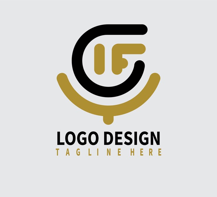 Diseños únicos de las letras del logotipo