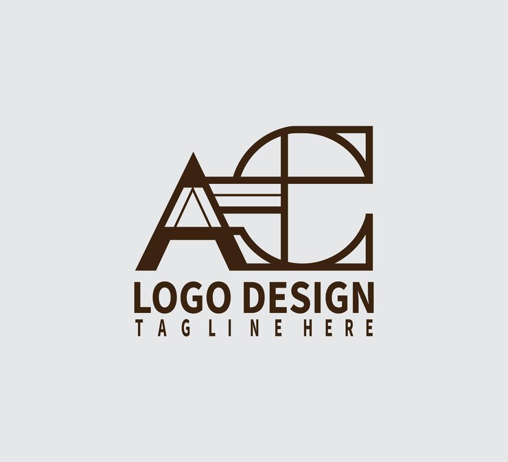 Diseños únicos de las letras del logotipo