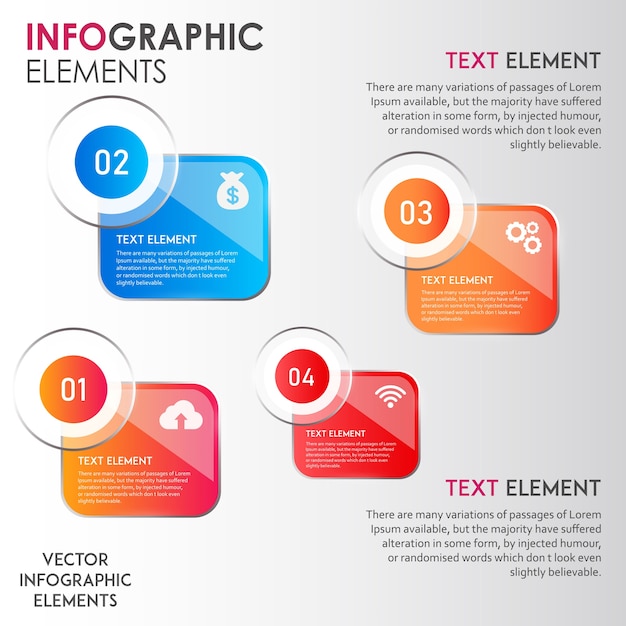 Diseños de vector ingographics