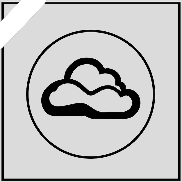 Diseños de vectores de nubes minimalistas
