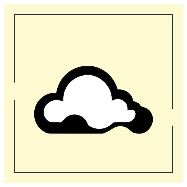 Diseños de vectores de nubes minimalistas