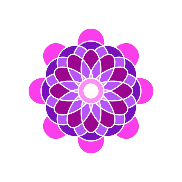 Diseños vectoriales de adornos de bodas coloridos de Mandala