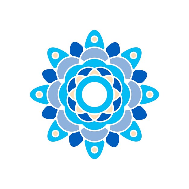 Diseños vectoriales de adornos de bodas coloridos de Mandala