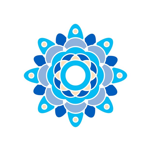 Diseños vectoriales de adornos de bodas coloridos de Mandala