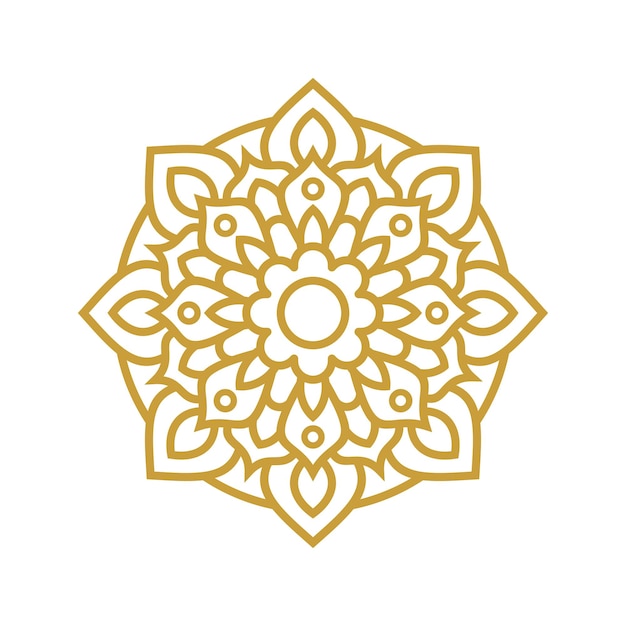 Diseños vectoriales de elementos del marco de bodas de Mandala
