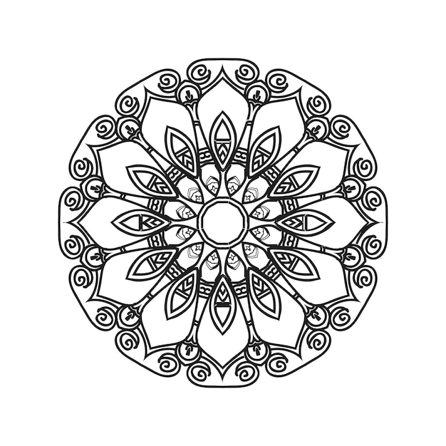 Diseños vectoriales de mandalas de flores Fondo de arte de mandalas