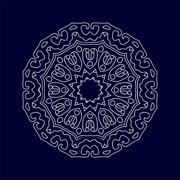 Diseños vectoriales de mandalas de flores Fondo de arte de mandalas