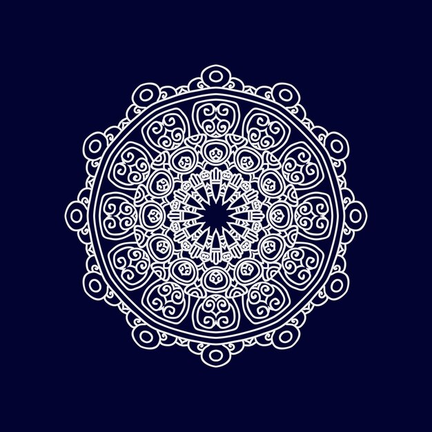 Diseños vectoriales de mandalas de flores Fondo de arte de mandalas