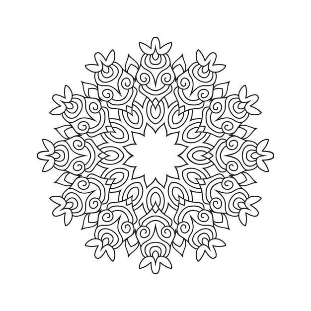 Diseños vectoriales de mandalas de flores Fondo de arte de mandalas