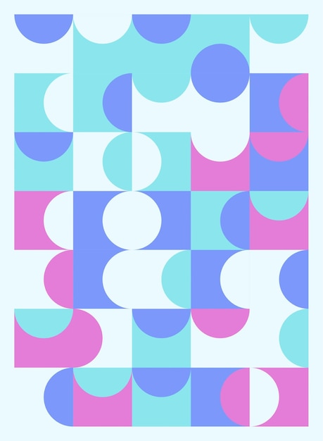 Diseños de volante de portada de póster geométrico abstracto Ilustración vectorial