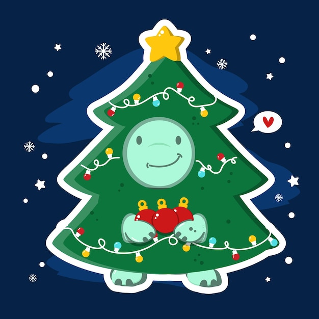 Disfraz de árbol de Navidad de dinosaurio brontosaurio