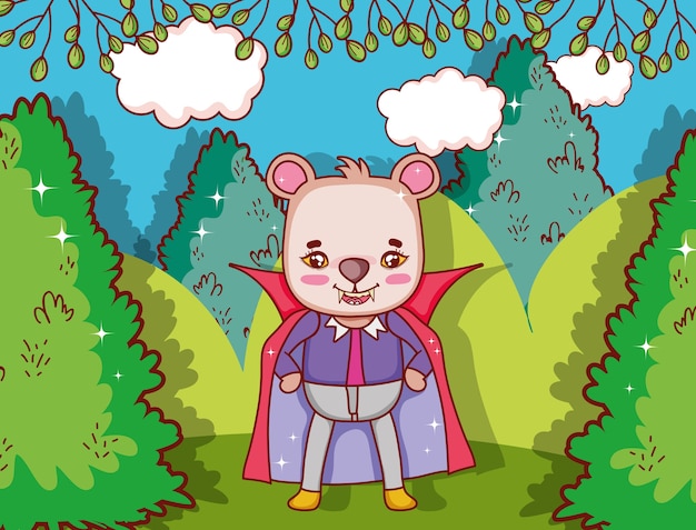 Disfraz de halloween oso lindo