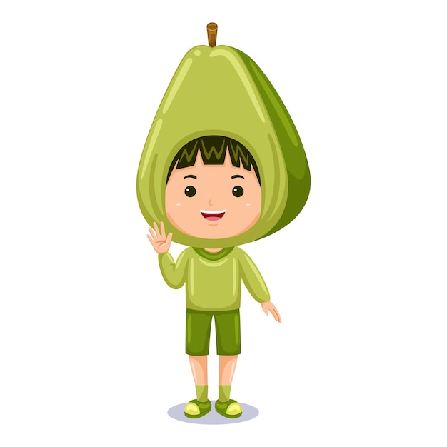 Disfraz niño personaje aguacate niño