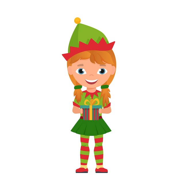 Disfraz de niños elfos de Navidad