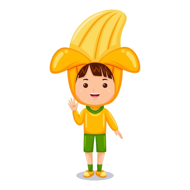 Disfraz de personaje de banana para niño