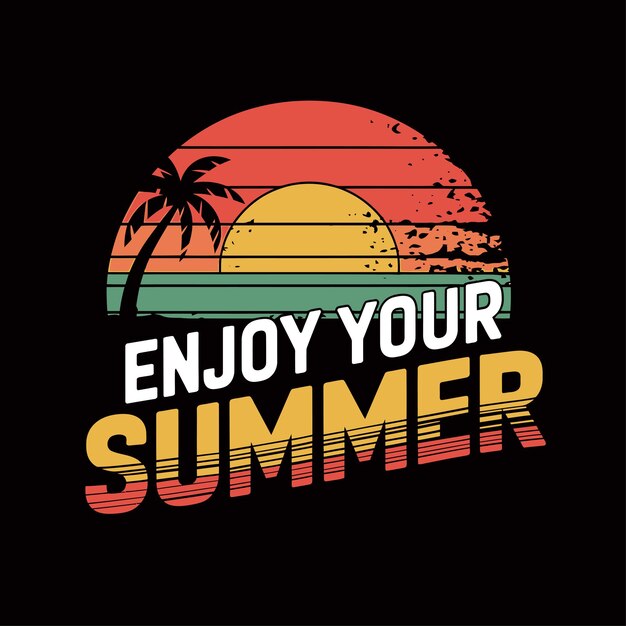 Disfruta de tu diseño de camiseta de verano