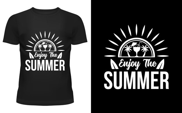 Disfruta el verano Diseño de camiseta de verano.