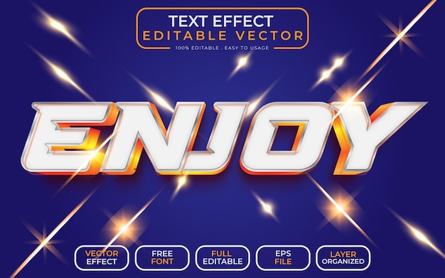 Disfrute de un archivo vectorial EPS editable con efecto de texto 3D