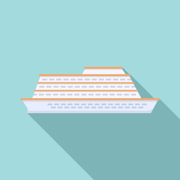 Disfrute del icono de crucero ilustración plana del icono de vector de disfrute de crucero para diseño web