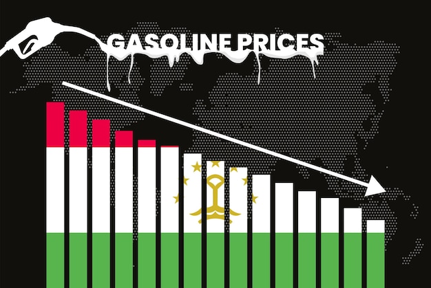 Disminución del precio de la gasolina en Tayikistán cambio y volatilidad en los precios del combustible