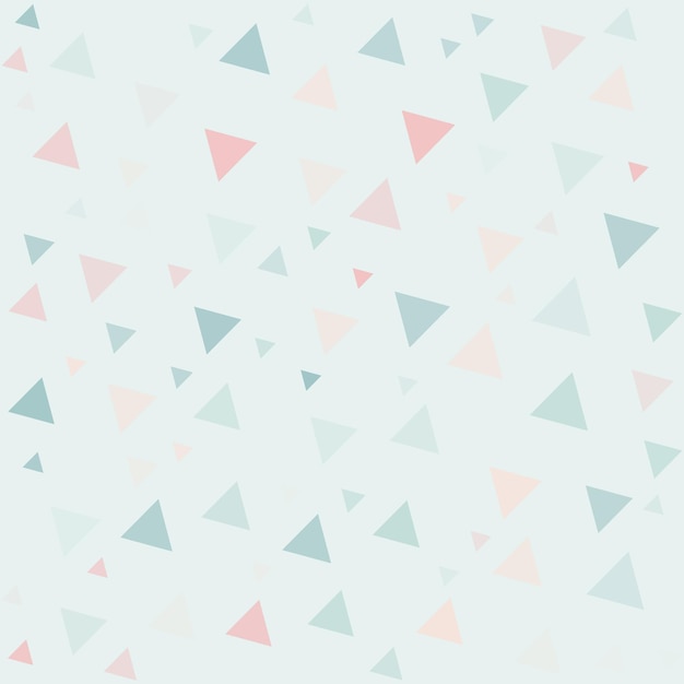 Dispersión triangular abstracta en colores pastel