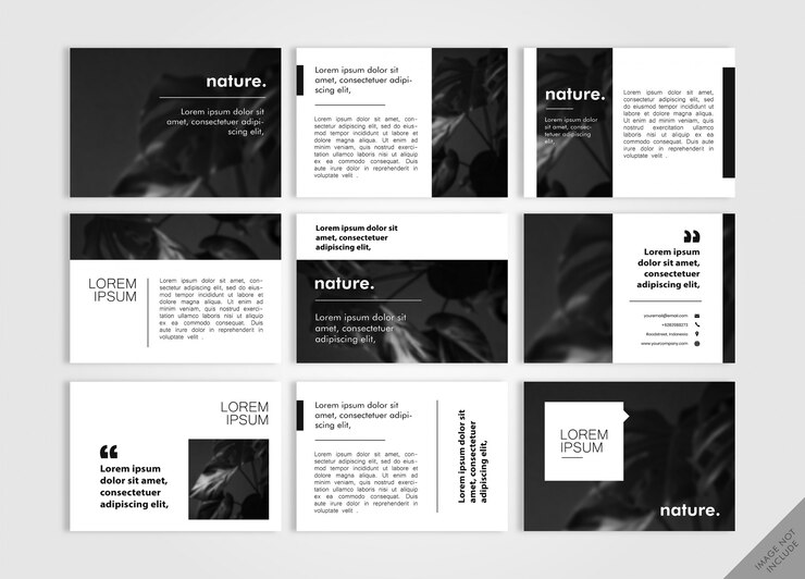 Vector disposición básica del libro negro
