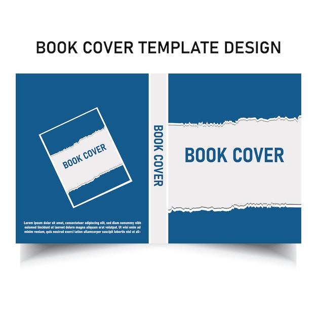 Disposición de la portada del libro Template listo para imprimir Diseño