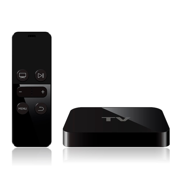 Dispositivo de caja de reproductor de TV con control remoto