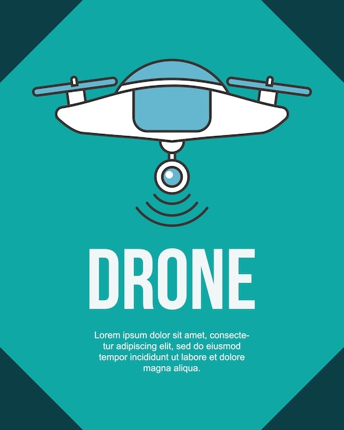 dispositivo de gadgets futurista tecnología drone