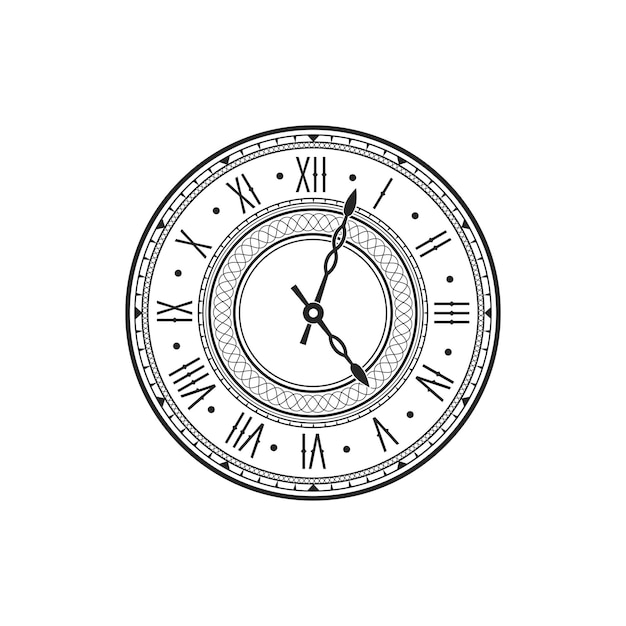 Vector dispositivo de medición de tiempo de marcación de reloj icono aislado
