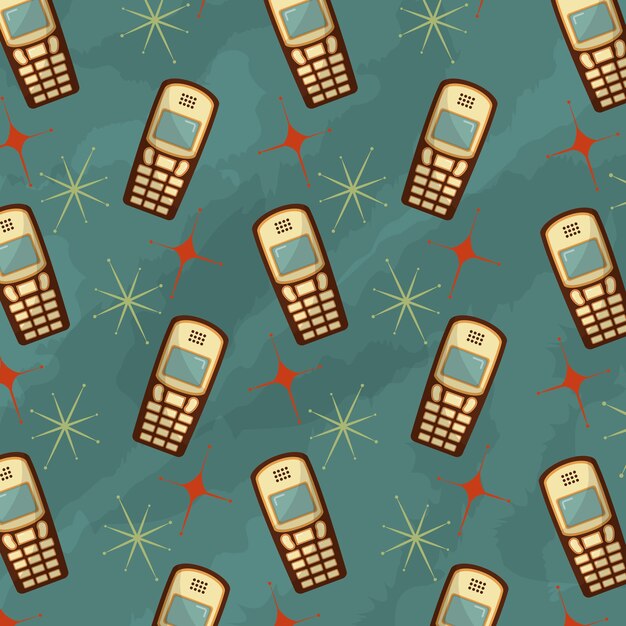 dispositivo de tecnología móvil modelo retro vintage