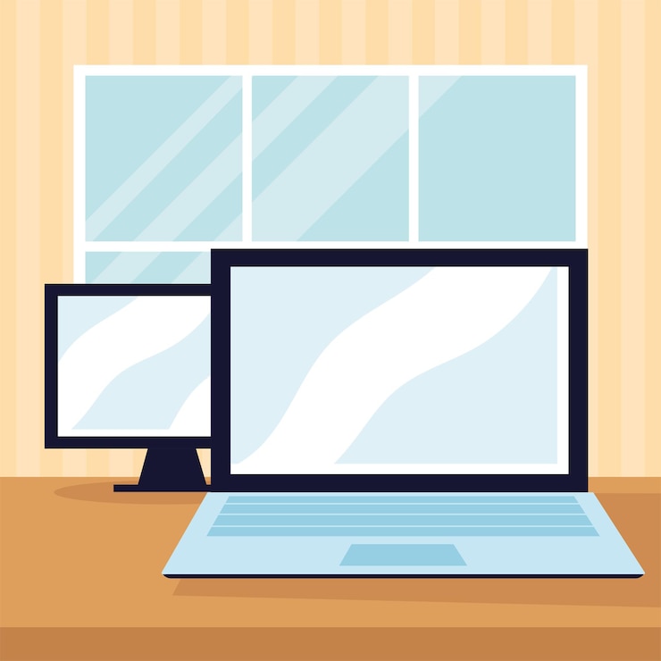 Vector dispositivos de computadora portátil