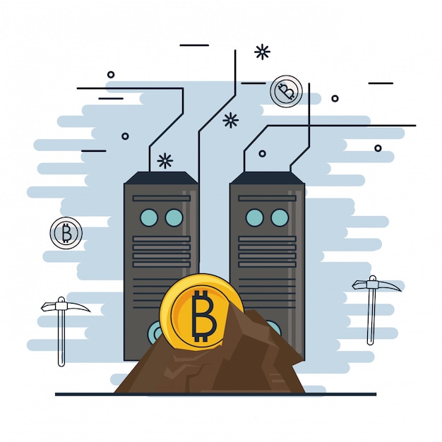 Dispositivos tecnológicos de minería de bitcoins.